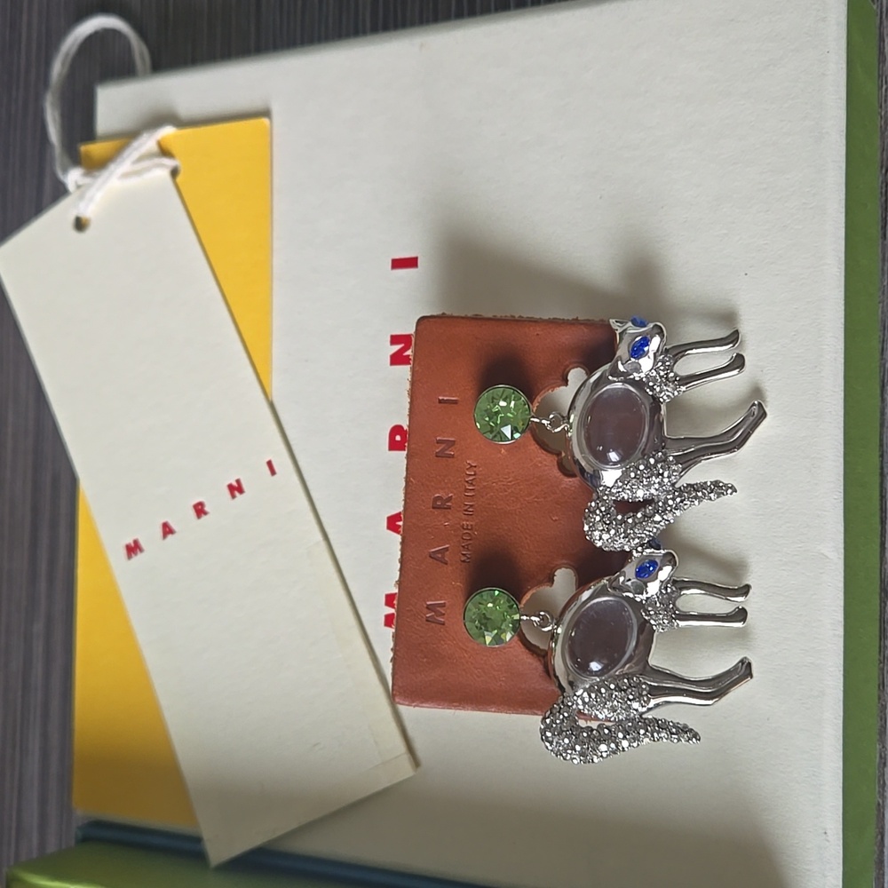 Marni Dangle Earrings Cat Sphinx
